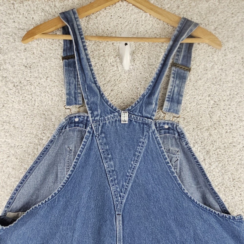 Vintage Key Imperial Denim Carpenter Bibs Overalls Sz 50x30 Ranch Workwear Baggy - Picture 3 of 13